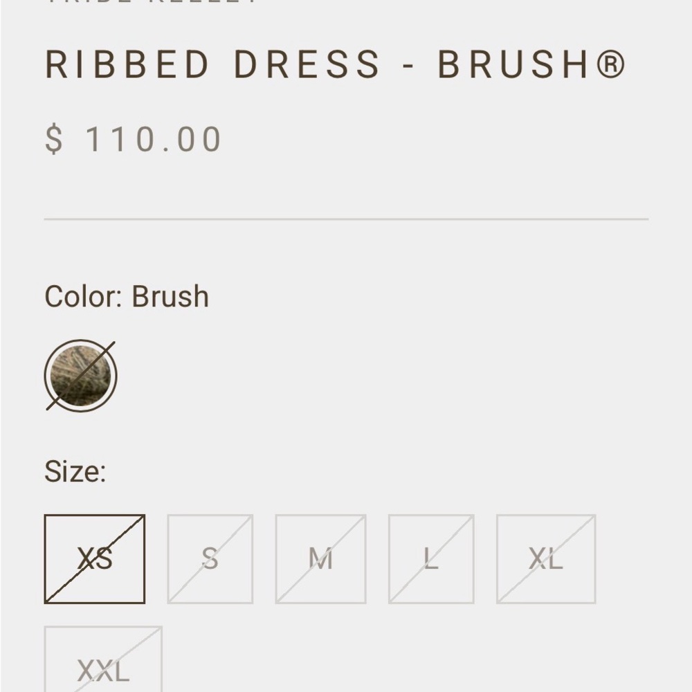 Tribe Kelley Mossy Oak Brush Ribbed Dress (L) - Picture 7 of 9